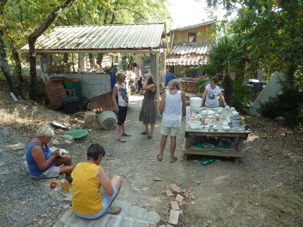 Stage de poterie avec Brigitte moron